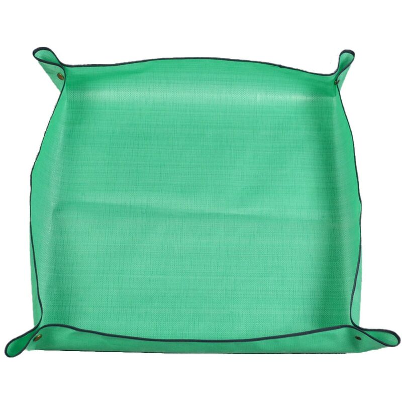 Jusch - Tapis de bassin de nettoyage, 66x66 cm, imperméable, pliable, vert