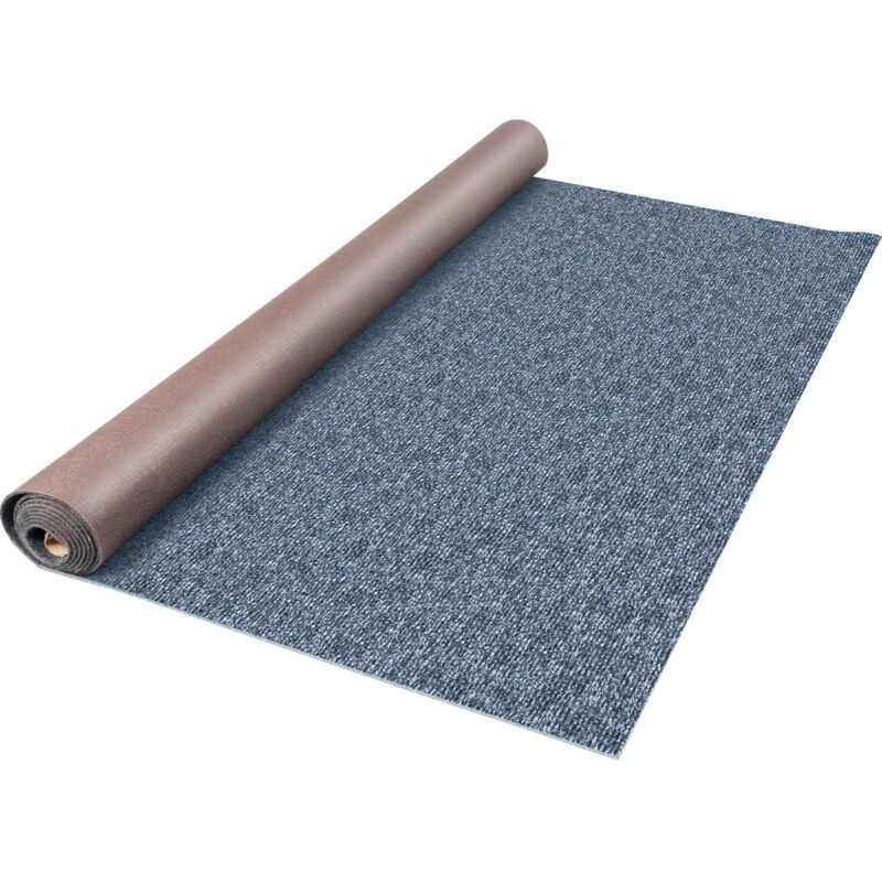 Tapis de bateau Mophorn Marine Carpet 6x13 pieds, intérieur extérieur antidérapant tpr, imperméable, facile à nettoyer, à découper, couleur grise,