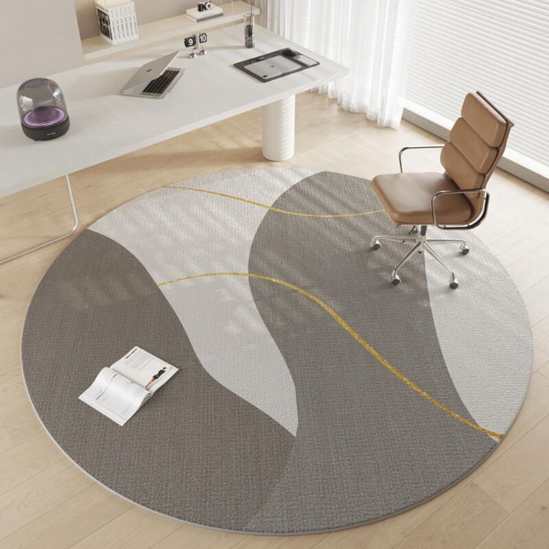 Tapis de bureau rond, dessous antidérapant, tapis de protection de sol, tapis enroulable pour parquet (80 x 80 cm) Tapis de bureau rond, dessous antidérapant, tapis de protection de sol, tapis enroulable pour parquet (80 x 80 cm)