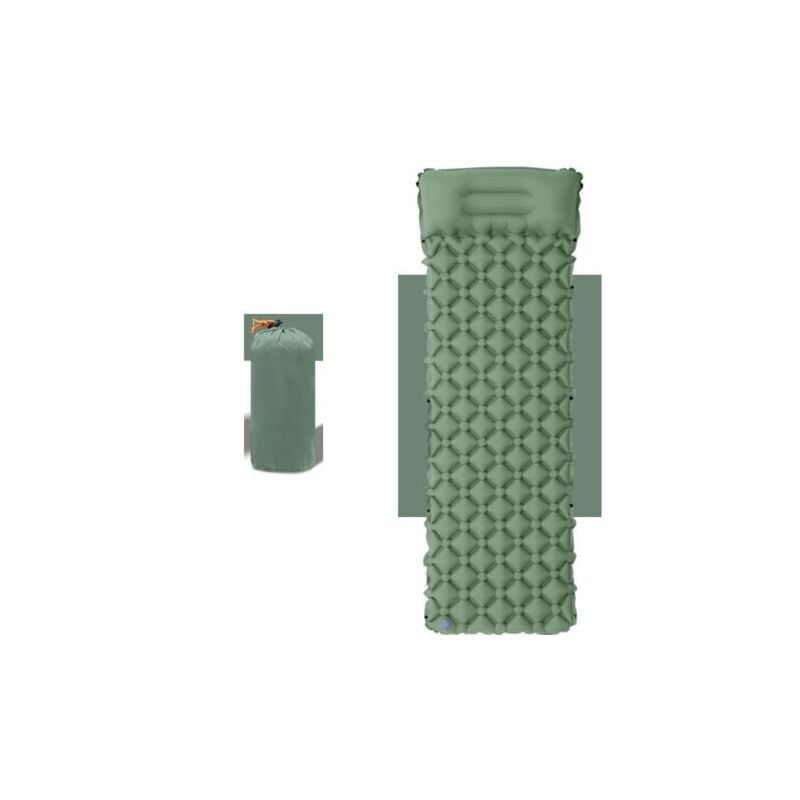 SNQ - Tapis de Camping Gonflable Ultraléger avec Oreiller - Matelas Pneumatique Simple pour Un Confort Optimisé - Matériel de Camping Durable et