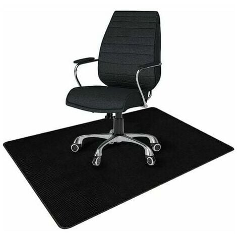 Tapis de chaise de bureau, protecteur de sol - coloris noir
