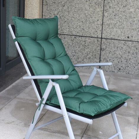 Tapis de chaise en coton brut haute résilience imperméable et protection solaire - Vert, 120508cm, 1pc