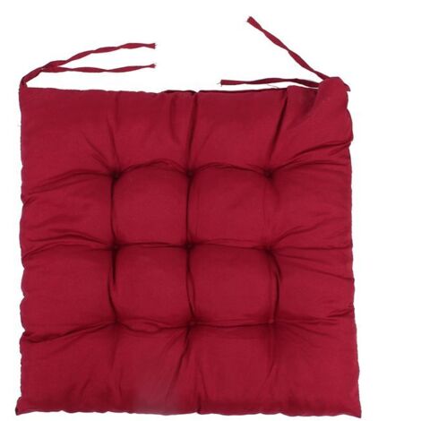 Tapis de chaise - Rouge - Polyester - Lavable et confortable