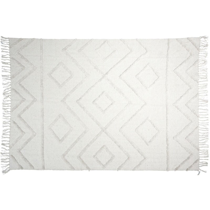 Koopman - Tapis de chambre bohème, en coton tufté, 120 x 180 cm