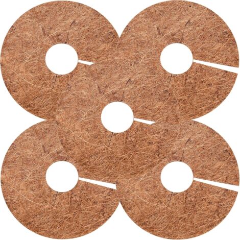 Tapis De Coco Plantes,8 Pièces Tapis De Noix De Coco Disque De Protection Plante Protection d'hiver pour Le Jardin de l'hôtel à la Maison(30cm)