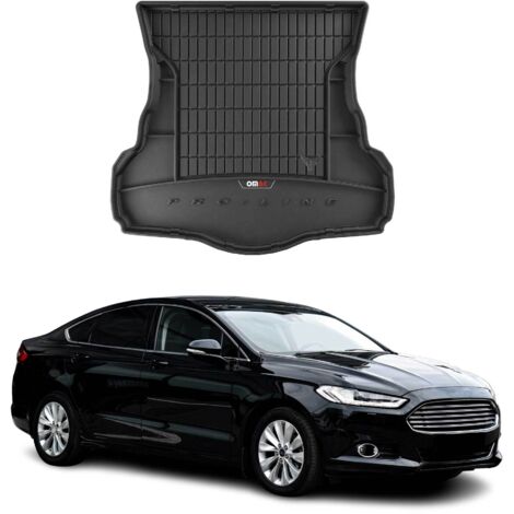 Tapis de Coffre 3D TPE Premium Compatible avec Ford Mondeo MK5 Liftback 2015 à 2023, Bac de Protection de Coffre Intérieur antidérapant Revêtement de Coffre Bords Hauts pour Voiture Noir