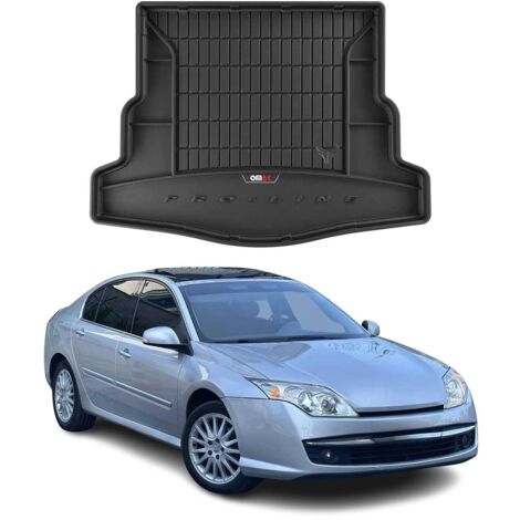 Tapis de Coffre 3D TPE Premium Compatible avec Renault Laguna Coupe 2008-2015  Bac de Protection de Coffre Intérieur antidérapant Revêtement de Coffre Bords Hauts pour Voiture Noir