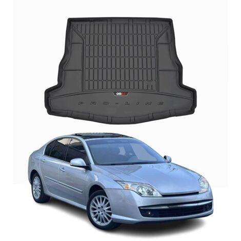 Tapis de Coffre 3D TPE Premium Compatible avec Renault Laguna III 2007-2015  Bac de Protection de Coffre Intérieur antidérapant Revêtement de Coffre Bords Hauts pour Voiture Noir