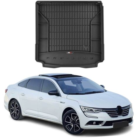 Tapis de Coffre 3D TPE Premium Compatible avec Renault Talisman Grandtour 2015-2022  Bac de Protection de Coffre Intérieur antidérapant Revêtement de Coffre Bords Hauts pour Voiture Noir