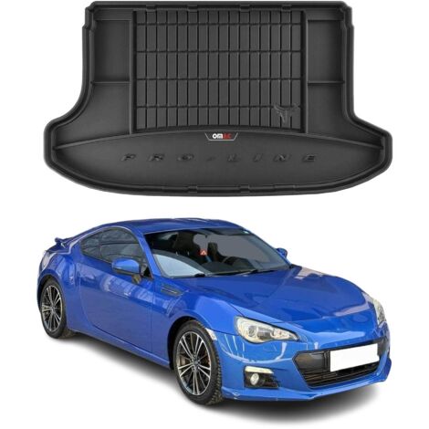 Tapis de Coffre 3D TPE Premium Compatible avec Subaru BRZ 2013-2020  Bac de Protection de Coffre Intérieur antidérapant Revêtement de Coffre Bords Hauts pour Voiture Noir