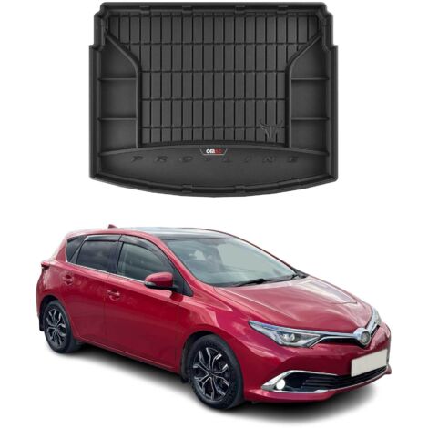 Tapis de Coffre 3D TPE Premium Compatible avec Toyota Auris II 2012-2018  Bac de Protection de Coffre Intérieur antidérapant Revêtement de Coffre Bords Hauts pour Voiture Noir