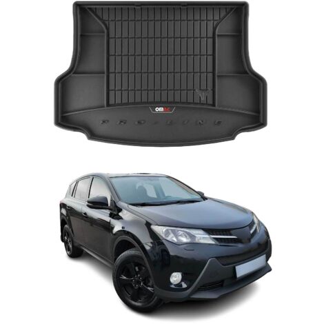 Tapis de Coffre 3D TPE Premium Compatible avec Toyota RAV4 IV 2013-2018  Bac de Protection de Coffre Intérieur antidérapant Revêtement de Coffre Bords Hauts pour Voiture Noir