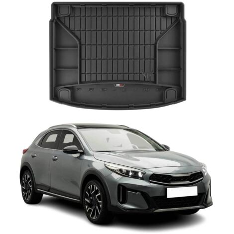 Tapis de Coffre 3D TPE Premium pour Kia XCeed 2019 à 2022, Bac de Protection de Coffre Intérieur antidérapant, Revêtement de Coffre Bords Hauts pour Voiture, Noir