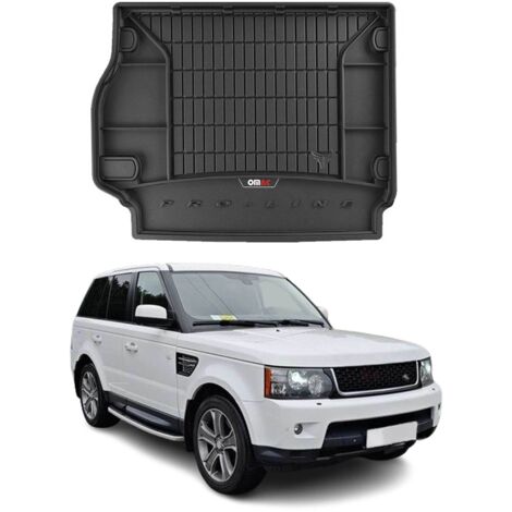 Tapis de Coffre 3D TPE Premium pour Land Rover Range Rover Sport I 2005-2013, Bac de Protection de Coffre Intérieur antidérapant, Revêtement de Coffre Bords Hauts pour Voiture, Noir