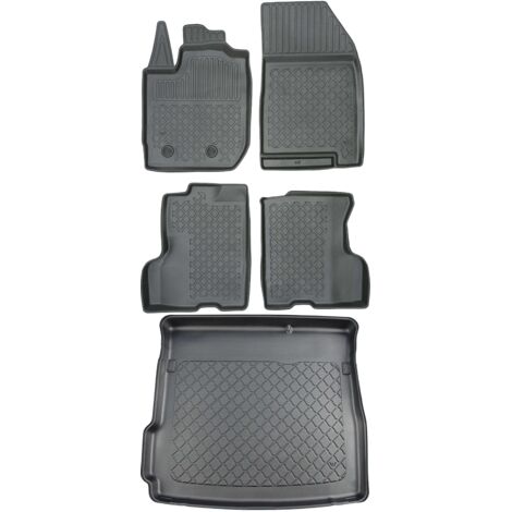 Tapis de coffre ARISTAR 193059G + tapis de sol ARISTAR 603060 - Dacia Duster II SUV à partir de 01.2018, plaque d'immatriculation du conducteur - INSTALLÉS