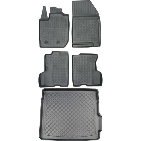 Tapis de coffre ARISTAR 193060G + tapis de sol ARISTAR 603060 - Dacia Duster II SUV à partir de 01.2018, plaque d'immatriculation du conducteur - INSTALLÉS
