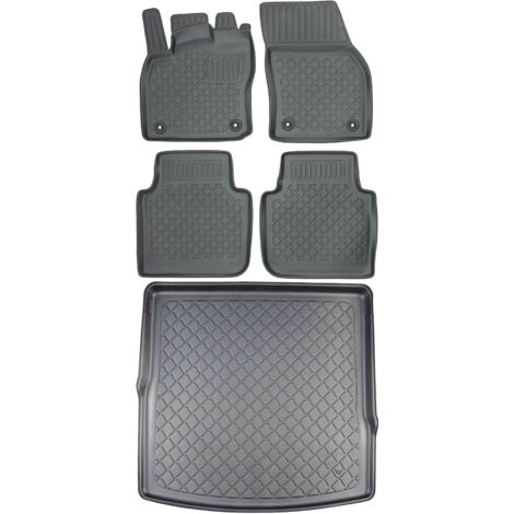 Tapis de coffre ARISTAR 193422G + tapis de sol ARISTAR 603293 - Volkswagen Tiguan Allspace SUV à partir de 11.2016, pieds AV2 avant - INSTALLÉS