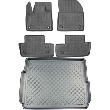 Tapis de coffre ARISTAR 193581G + tapis de sol ARISTAR 603581 - Peugeot 3008 II SUV à partir de 09.2019, CP2 avant et arrière - INSTALLÉS