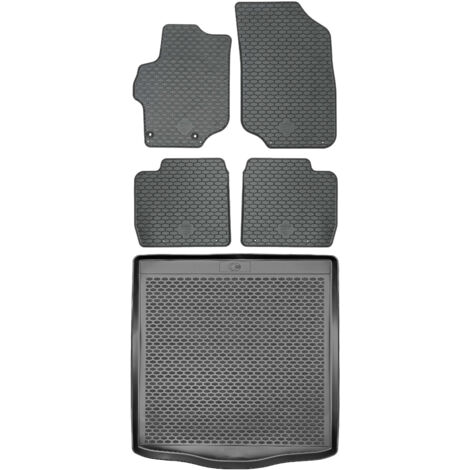 Tapis de coffre DOMA 290046 + tapis de sol DOMA 219284 - Citroën C-Elysée Berline 4 portes à partir de 2013, côté conducteur CP - INSTALLÉS
