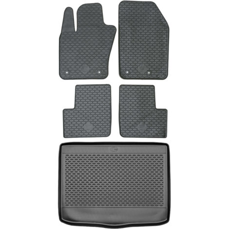 Tapis de coffre DOMA 290113 + tapis de sol DOMA 219695 - Fiat 500X Crossover (2015-2019), plancher avant OP2 - INSTALLÉS