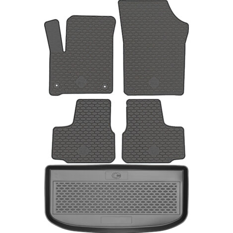 Tapis de coffre DOMA 290890 + tapis de sol DOMA 222462 - Skoda Citigo-E Hatchback à partir de 2020, plancher côté conducteur AV2 - INSTALLÉS