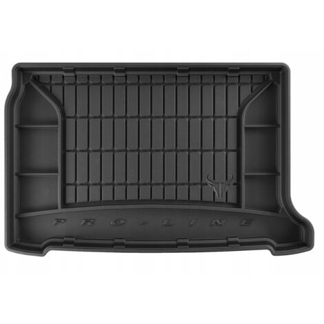 Tapis de coffre en caoutchouc avec insert en moquette pour CITROËN DS3 Hatchback 2009-2015 TM