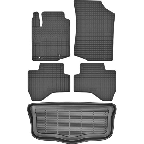 Tapis de coffre MAX-MAT 910305 + MOTOHOBBY 170501 - Citroën C1 II Berline à partir de 2014, repose-pieds conducteur CP2 - Installés