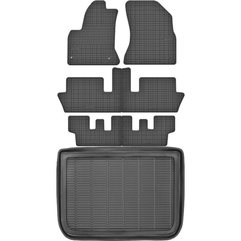 Tapis de coffre MAX-MAT 910311 + MOTOHOBBY 150811 - Citroën C4 Picasso Minivan (2006-2013), repose-pieds côté conducteur - Installés
