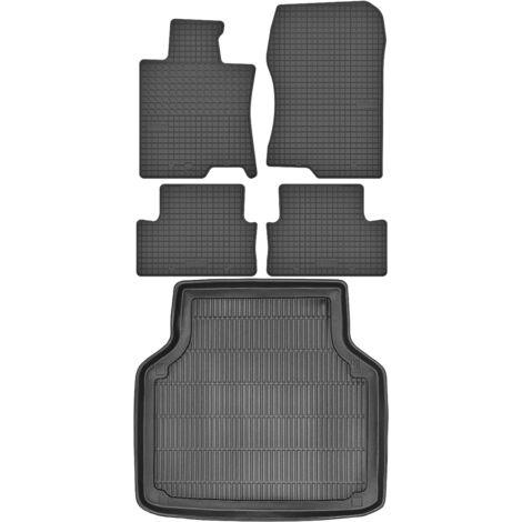 Tapis de coffre MAX-MAT 910601 + MOTOHOBBY 150604 - Honda Accord VIII Kombi (2008-2015), repose-pieds conducteur HND - Non fixés
