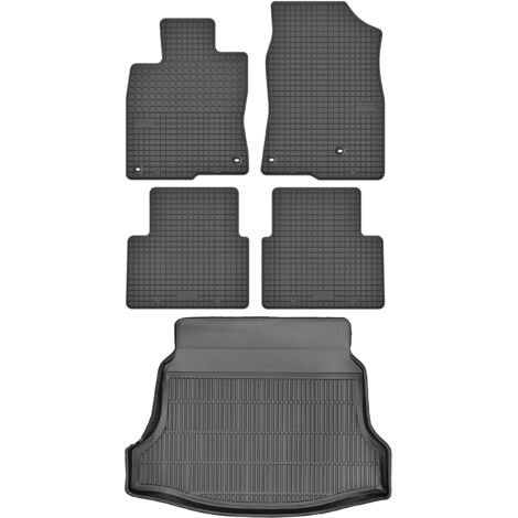 Tapis de coffre MAX-MAT 910611 + MOTOHOBBY 200406 - Honda Civic X Hatchback à partir de 2017, tapis de plancher avant HND - Installés