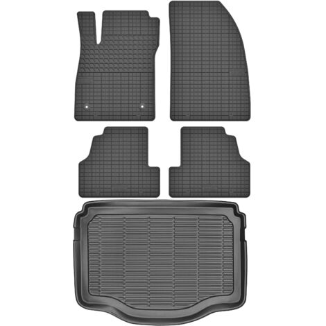 Tapis de coffre MAX-MAT 911517 + MOTOHOBBY 181205 - Opel Mokka / Mokka X Crossover (2013-2019), repose-pieds conducteur OP2 - Installés