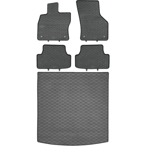 Tapis de coffre RIGUM 437041 + tapis GEYER 810/4C - VW Golf VII Kombi Variant 09.2013-06.2020 (partie supérieure du coffre) repose-pieds AV2 avant - INSTALLÉS