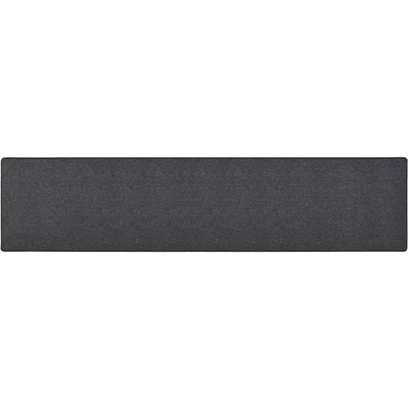 Vidaxl - Tapis de couloir Anthracite 80x400 cm