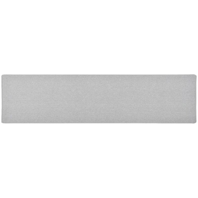 Vidaxl - Tapis de couloir Gris clair 50x200 cm