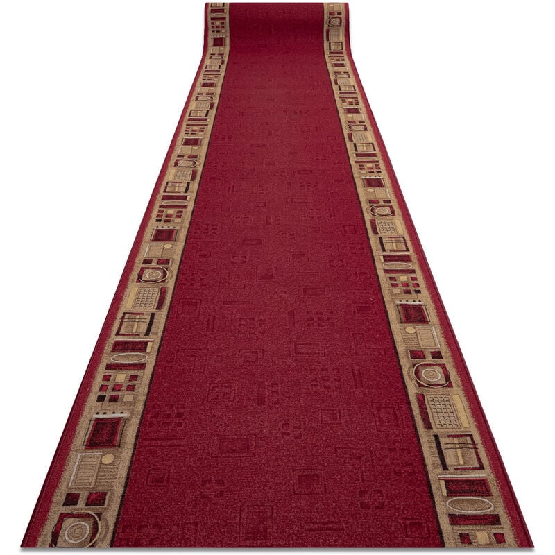 Rugsx - tapis de couloir antidérapant jena bordeaux 80cm red 80x130 cm