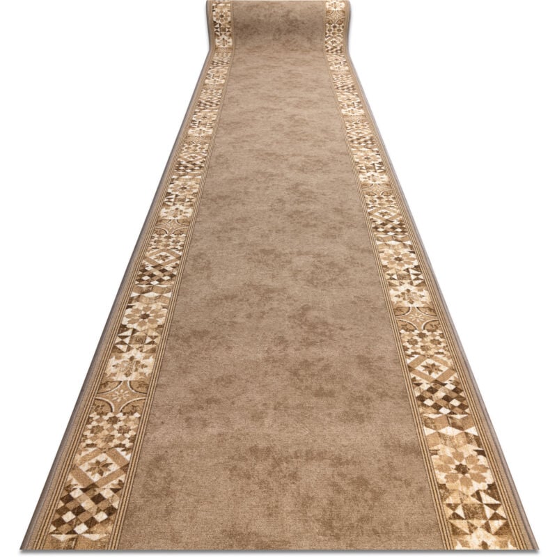 Tapis de couloir antidérapant murcia carreaux de lisbonne, Cadre, antidérapant beige 80cm beige 80x190 cm