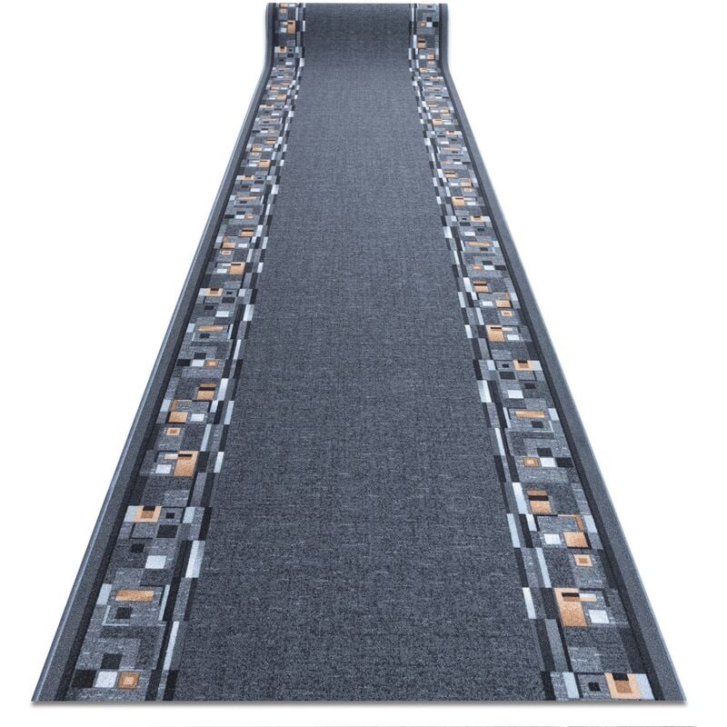 TAPIS DE COULOIR ANTIDÉRAPANT BOMBAY gris 100cm grey 100x120 cm