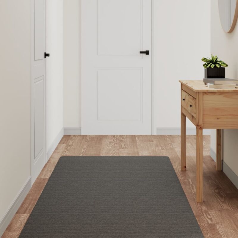 Vidaxl - Tapis de couloir anthracite 80x180 cm