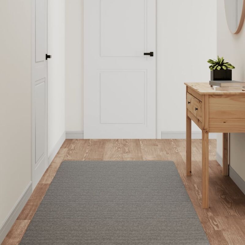 Vidaxl - Tapis de couloir gris 80x180 cm