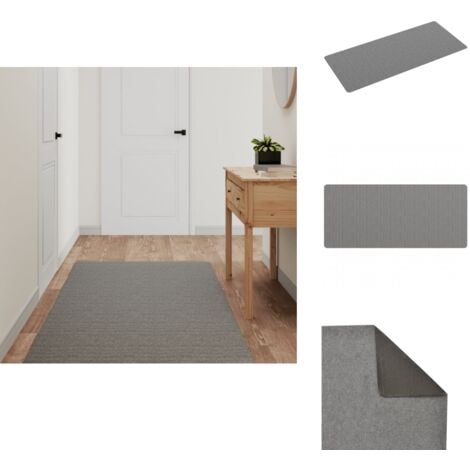 Tapis de couloir gris 80x180 cm - Tapis De Couloir - Tapis Intérieur - Tapis Gris - Tapis Moderne - Tapis Absorbant