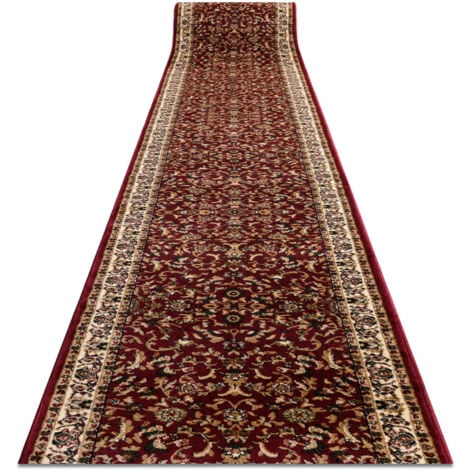 RUGSX Tapis de couloir HEAT-SET ROYAL ADR 1745 bordeaux 80 cm red 80x200 cm