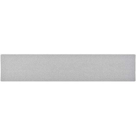 Tapis de couloir-Tapis de salon-Tapis Chambre-Tapis d'intérieur Gris clair 80x400 cm 595374