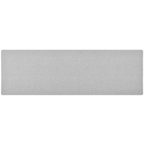 Tapis de couloir Tapis d'entrée  Tapis de salon Gris clair 80x250 cm 78224