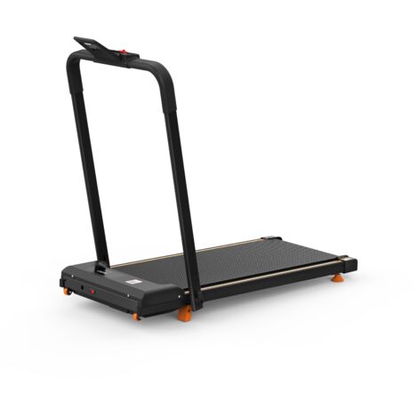 Tapis de course 2-en-1 compact inclinable portable,capacité 120 kg adapté marche course jogging intérieur.