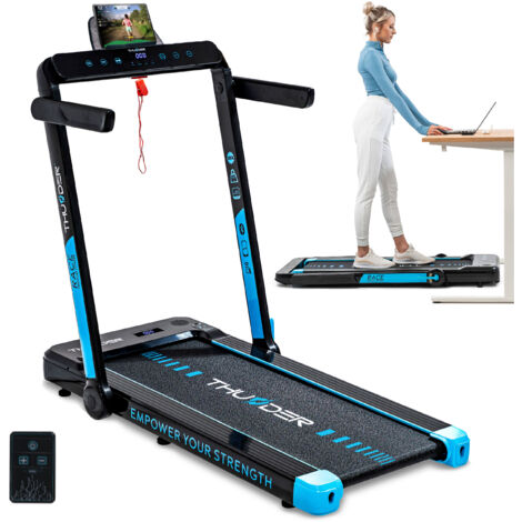 Tapis de course électrique Thunder® RACE-BLACK pliable