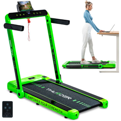 Tapis de course électrique Thunder® RACE-GREEN pliable