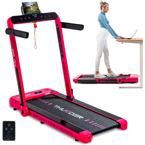 Tapis de course électrique Thunder® RACE-PINK pliable