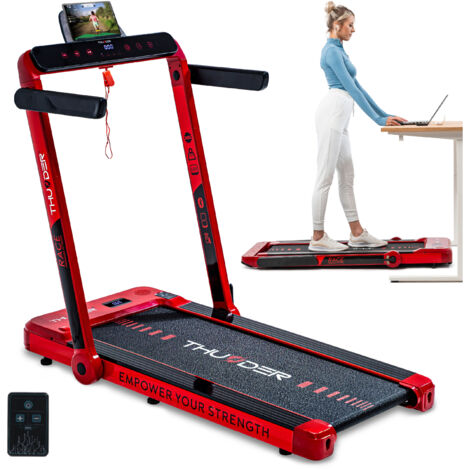 Tapis de course électrique Thunder® RACE-RED pliable