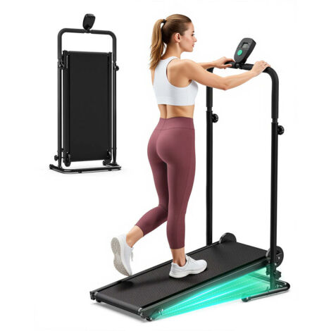 Tapis de course non électrique - AKLUER -résistance réglable - capacité de charge de 150 kg - compact