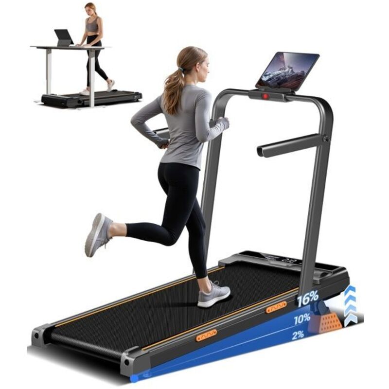 ROBORE Tapis de Course Pliable -  X5F - Vitesse Max 10km/h - Inclinaison 14% - Moteur Silencieux 25cv - Charge Max 150kg